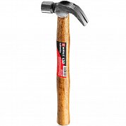 Молоток - гвоздодер MIRAX 450 г с дерев. рукояткой